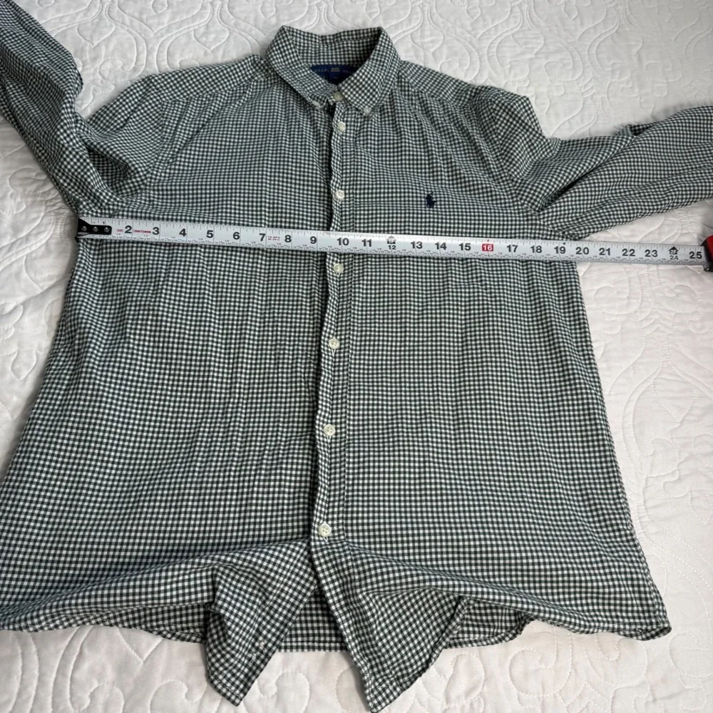 Ralph Lauren Boys XL 18-20 Button Down Shirt Bundle Gingham Grey 3 Pack EUC